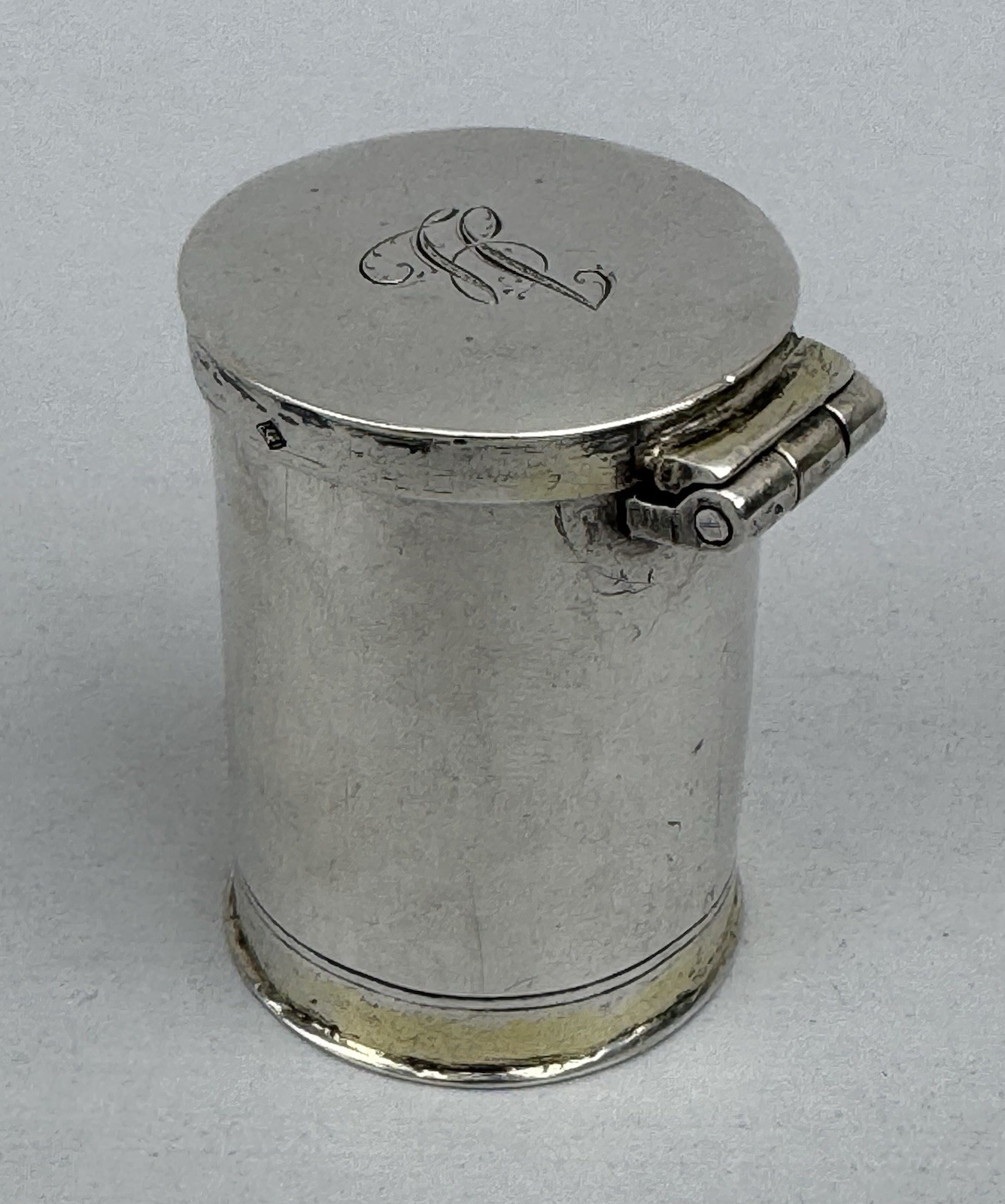 17th C German European Silver Gilt Counter Box ca 1680