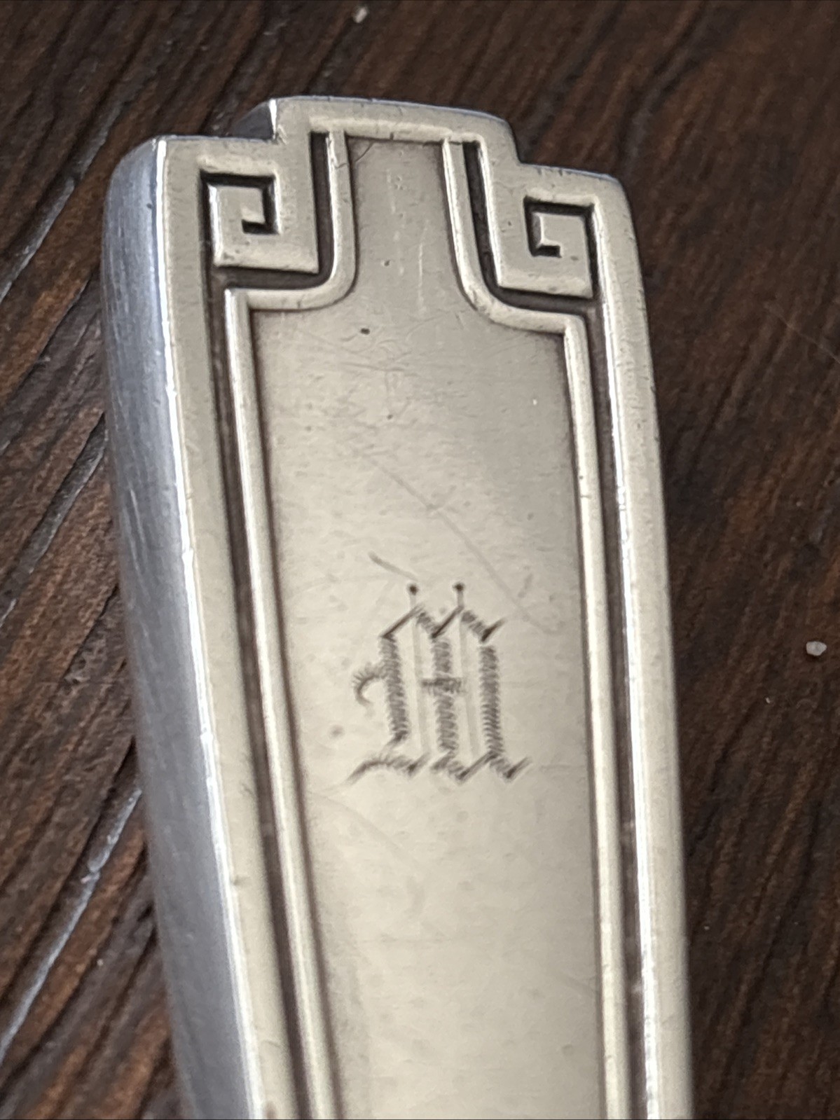 Etruscan Pattern Gorham Sterling Handle Stainless Blade 8.5 ” Dinner Knife 66.5g