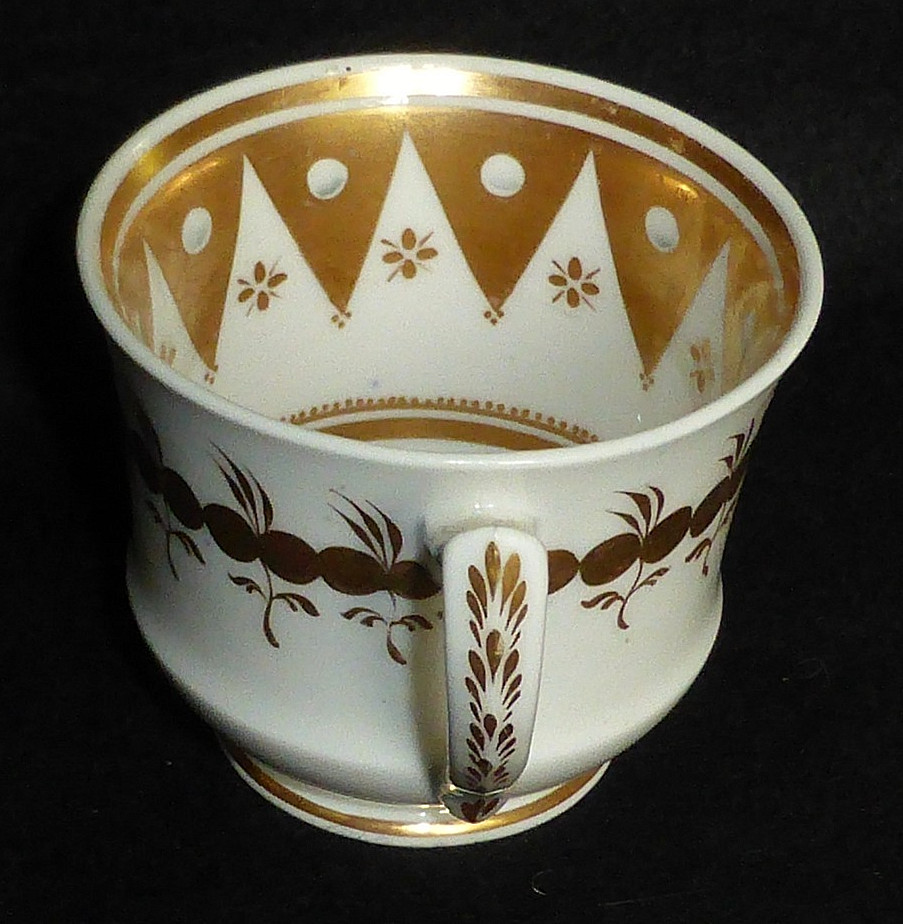 Rare Antique Georgian Spode Etruscan Coffee Can or Cup, Pattern 2784, c1820
