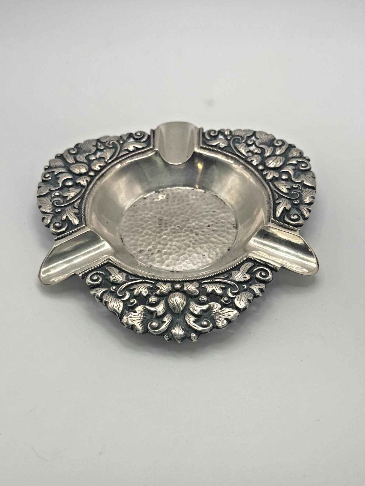 Ornate Vintage Indonesian 800 Silver Ashtray – PWR Yoga Handcrafted Floral
