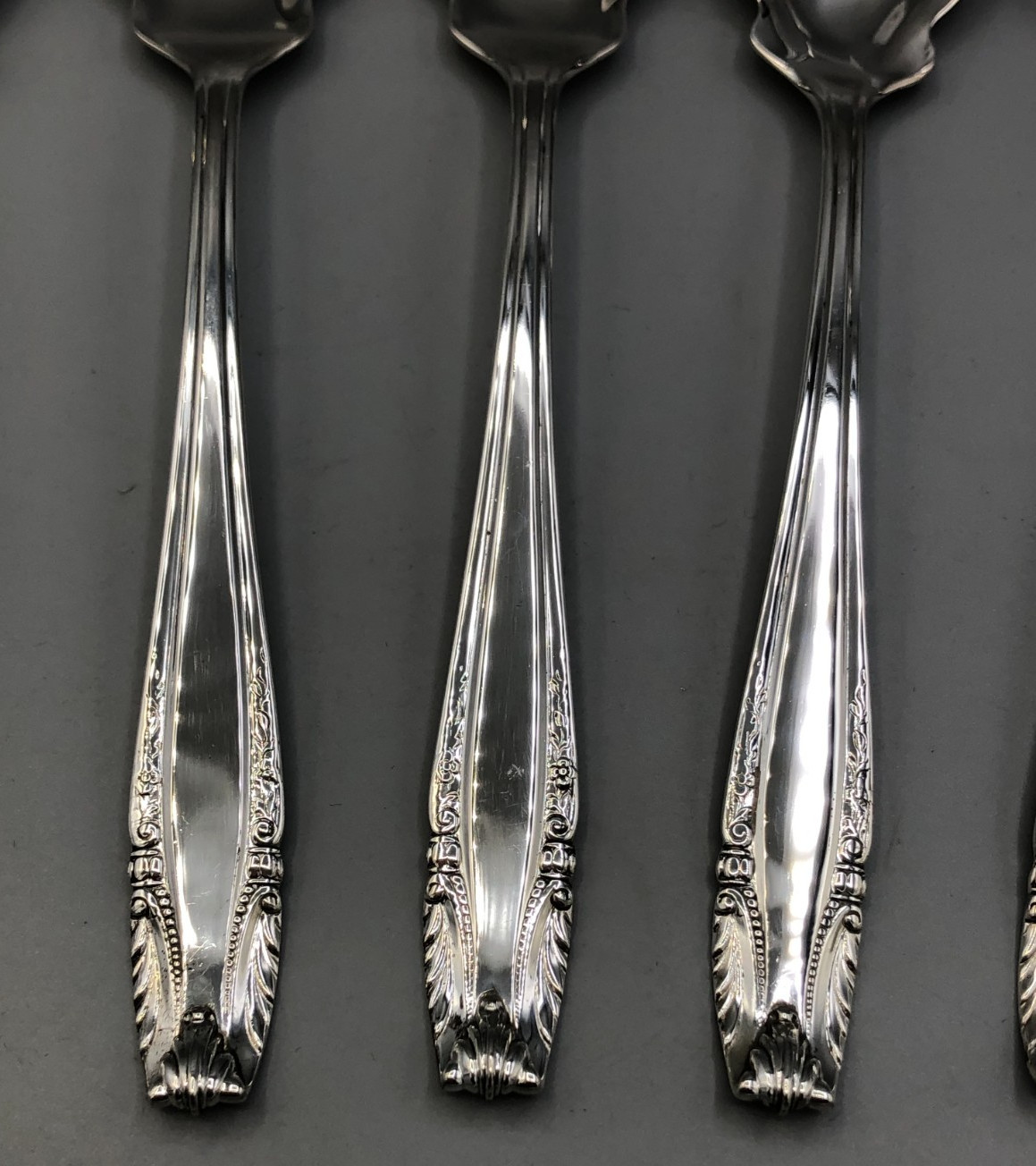 Stradivari by Wallace Sterling Silver set of 6 Ice Cream Forks 5.5″