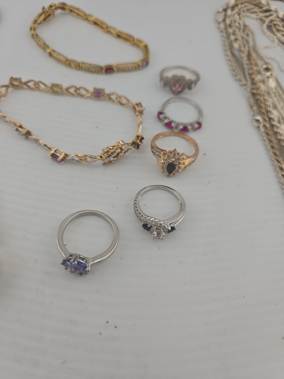 Sterling Silver JEWELRY LOT RINGS,BRACELETS,NECKLACE! SCRAP OR WEAR!