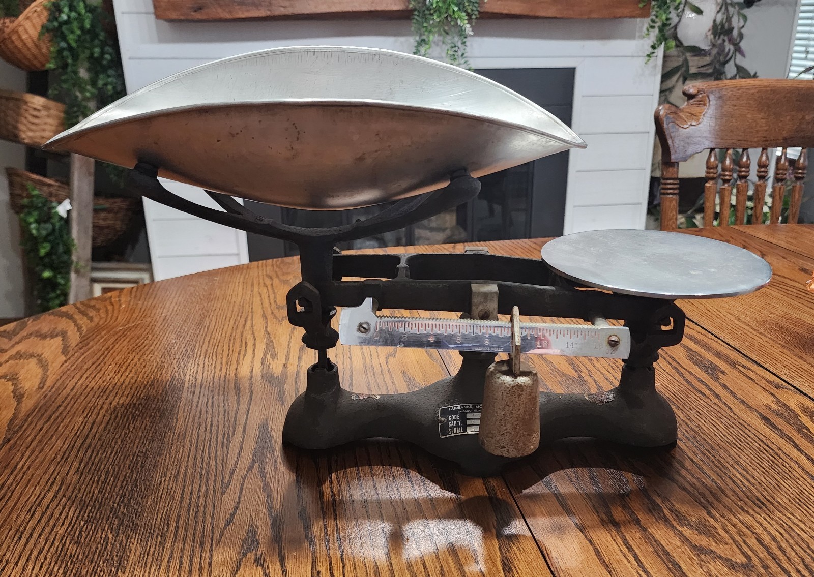 Antique Fairbanks Morse Scale Cast Iron Aluminum General mercantile Store PRIM