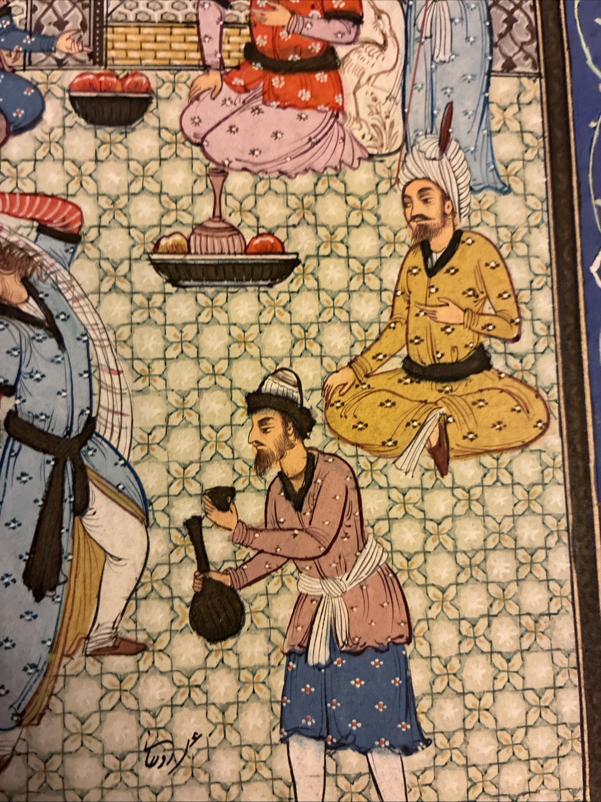 Vintage Artist Masterpiece Signed Rohani Rouhani Miniature Painting
