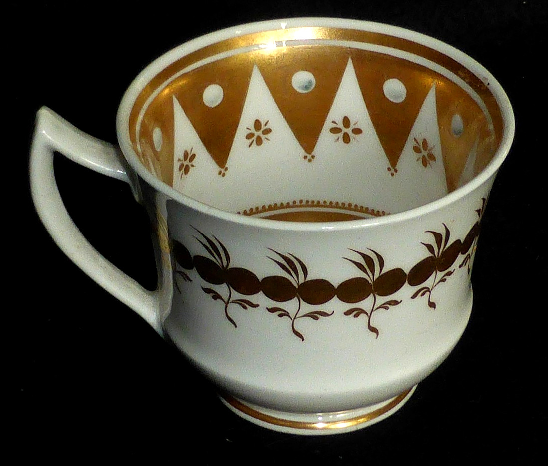 Rare Antique Georgian Spode Etruscan Coffee Can or Cup, Pattern 2784, c1820