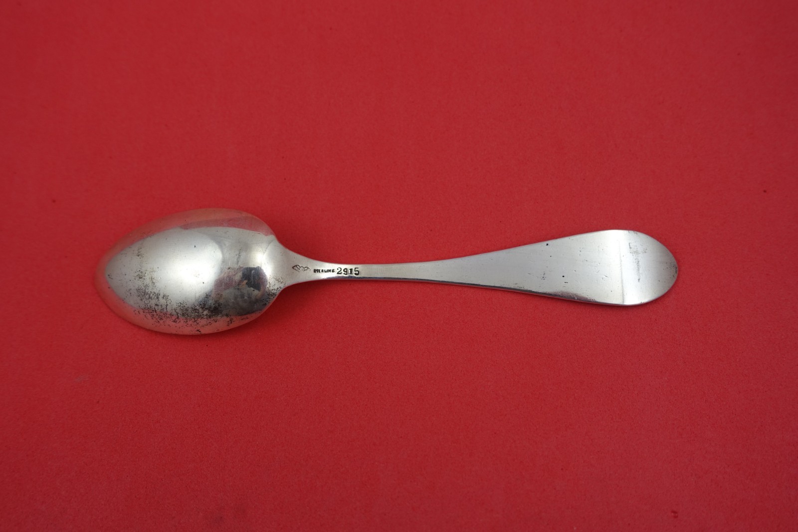 Pattern Unknown By Shiebler Sterling Silver Junior Spoon with wolf 6″