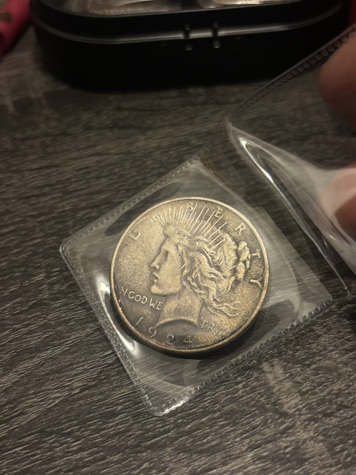 1924 S Peace Silver Dollar $1 (TONED!)
