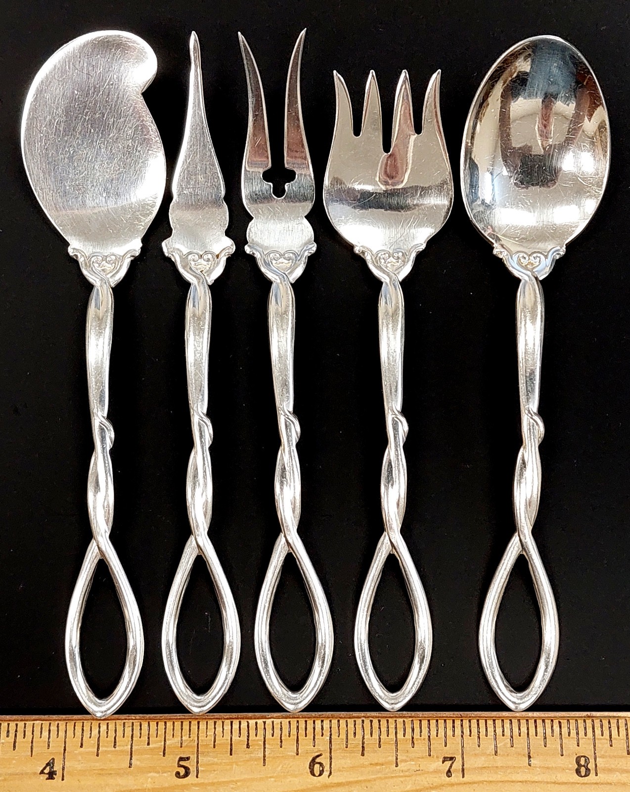 Frank M. Whiting Sterling Silver FWS7 Open Handle 5 pc. Hostess set!