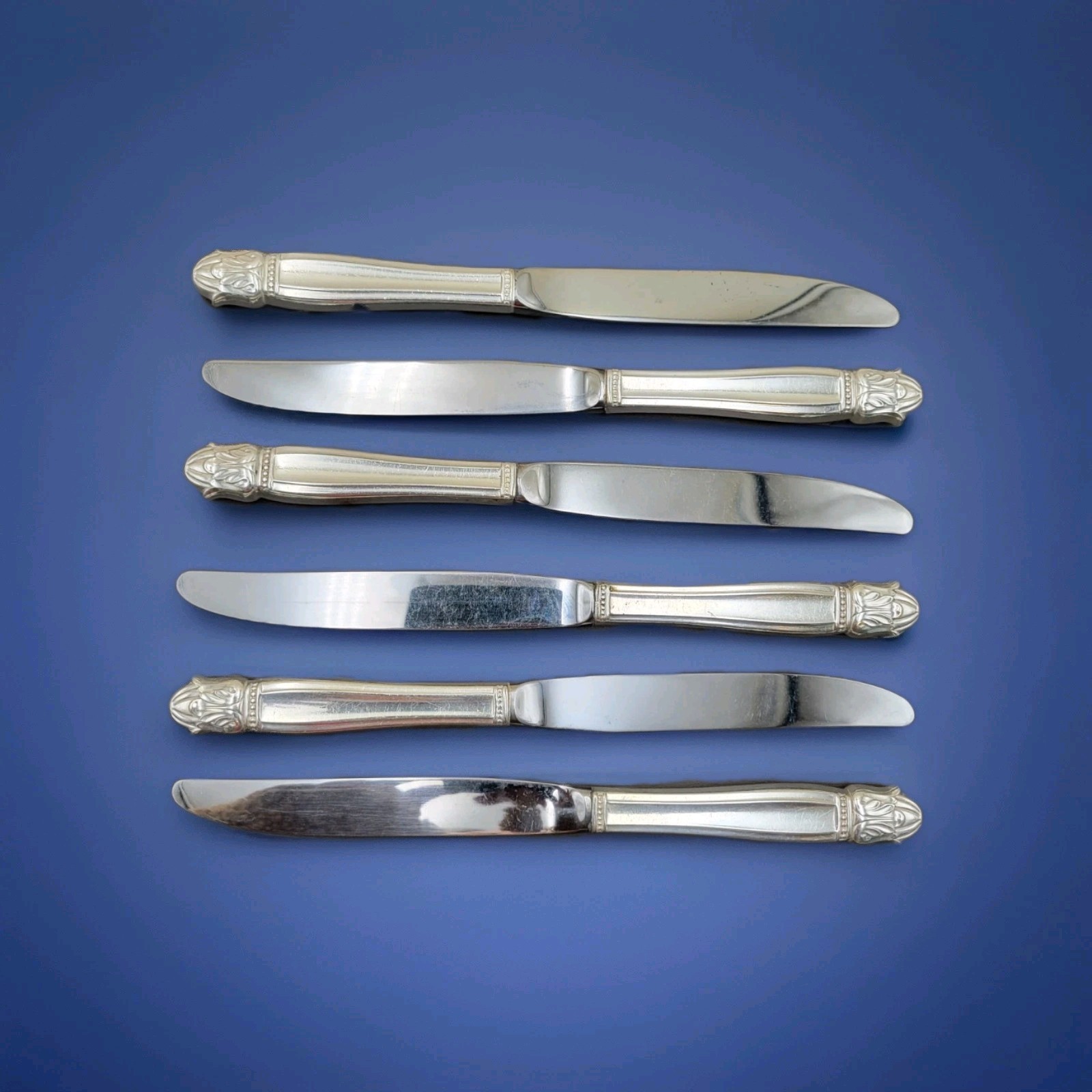 Service for 6 DANISH PRINCESS Silverplate Holmes & Edwards Flatware Set in Case