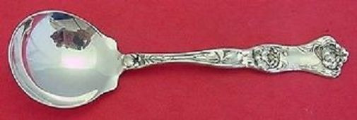 Peony by Wallace Sterling Silver Bouillon Soup Spoon 5 1/4″