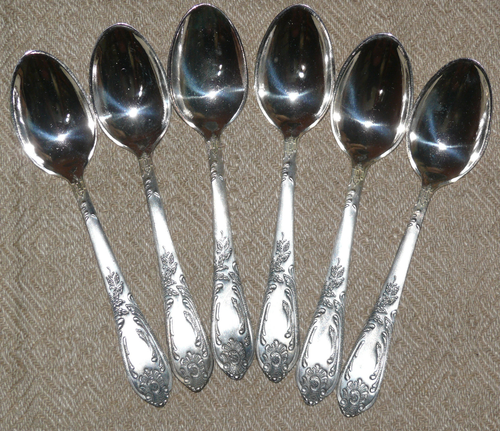 Uncirculated Tea Spoons. Powerful Silvering. Quality Mark. MNC USSR