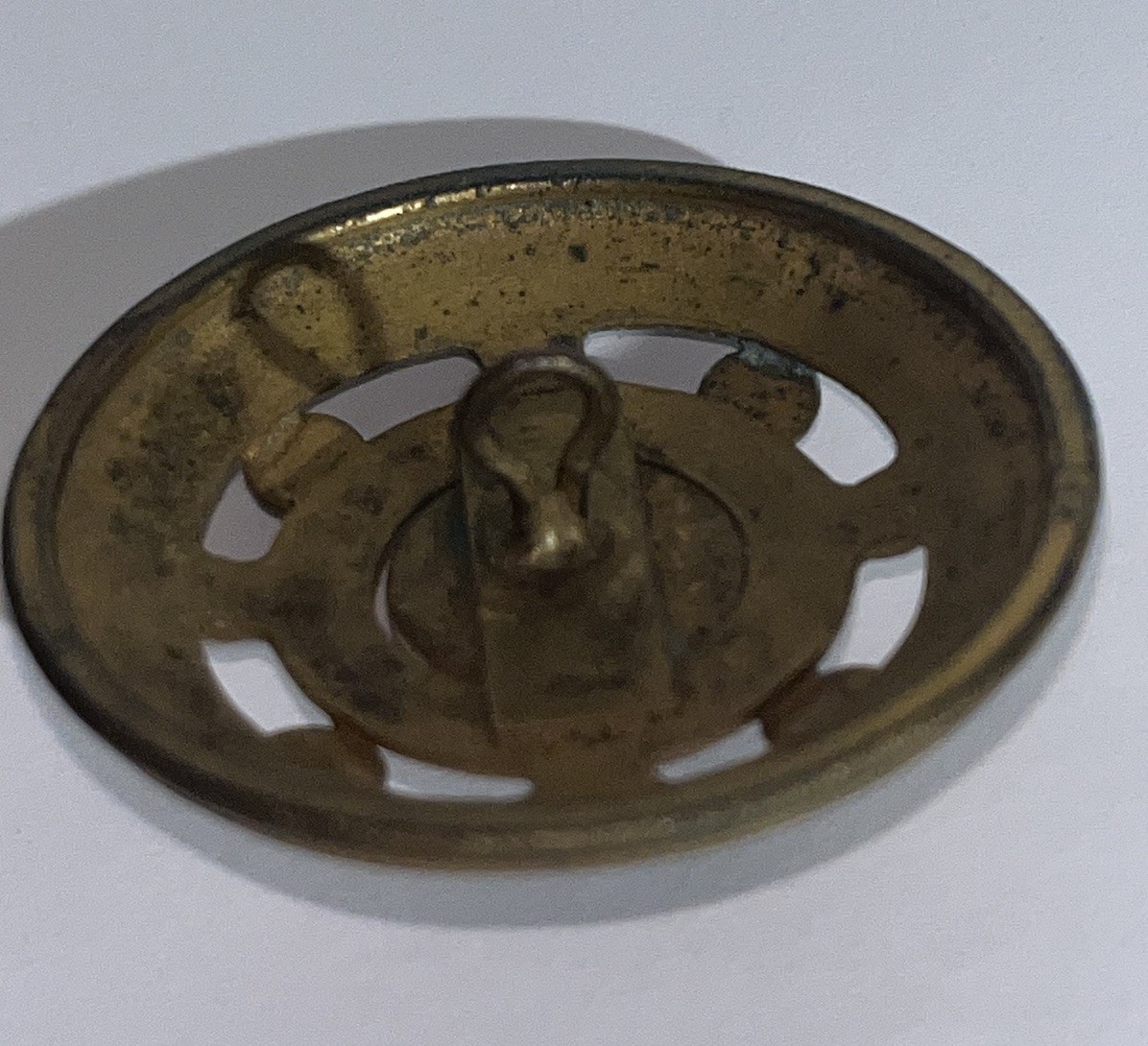 3 Large Antique Gilded Brass Jeweled Coat Buttons ~Beautiful~!