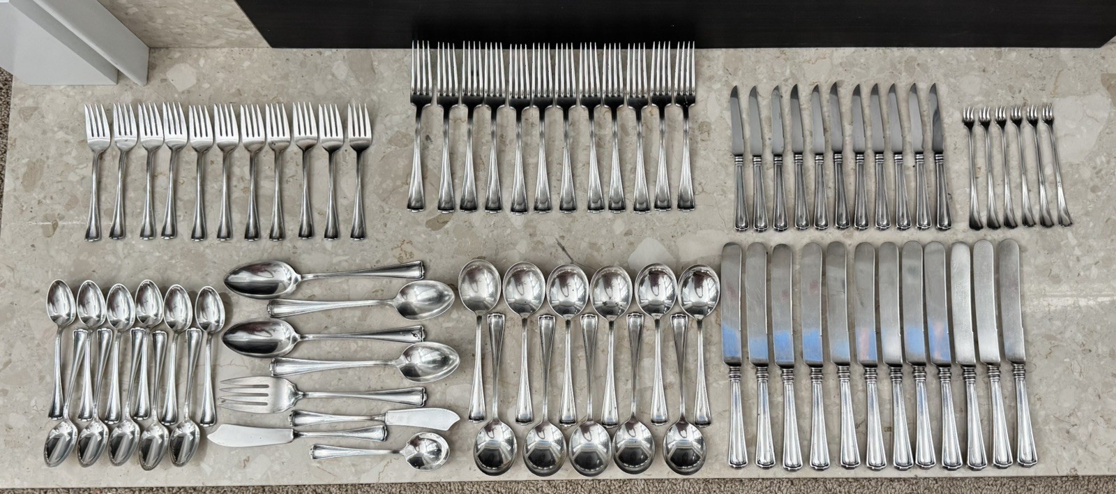 Vtg 1847 ROGERS BROS 83Pc Cromwell 1912 Silver Plate Flatware Place Settings