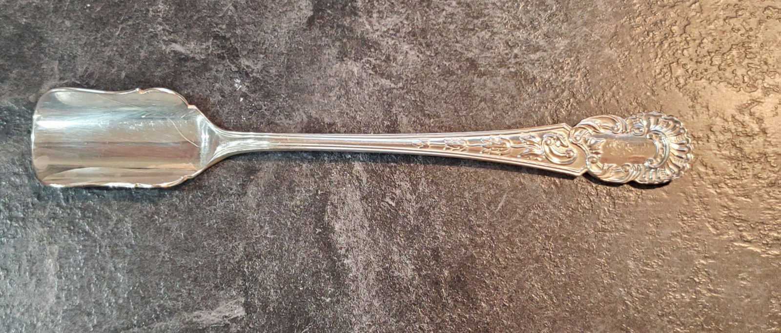 England Vintage Silver Plate Cheese Scoop 8” Hallmarked