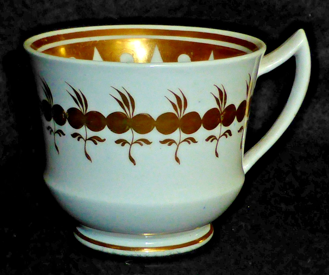 Rare Antique Georgian Spode Etruscan Coffee Can or Cup, Pattern 2784, c1820