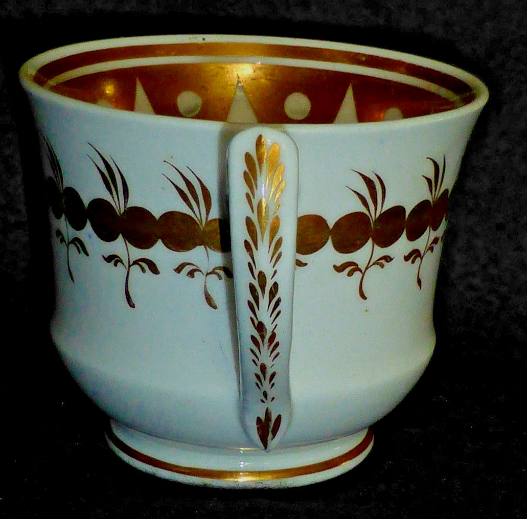 Rare Antique Georgian Spode Etruscan Coffee Can or Cup, Pattern 2784, c1820