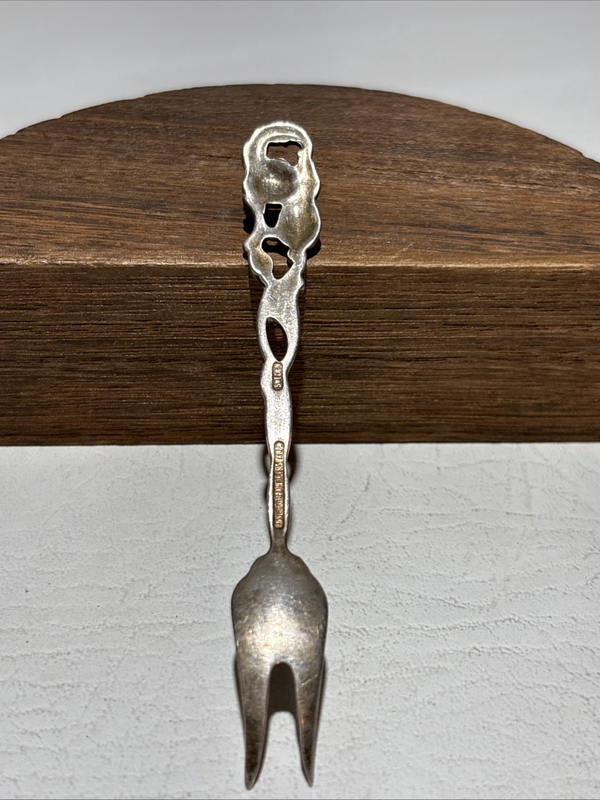 Antique Vintage Nils Johan P.R NS ALP Silver Plate Fork (Sweden) Small 4″