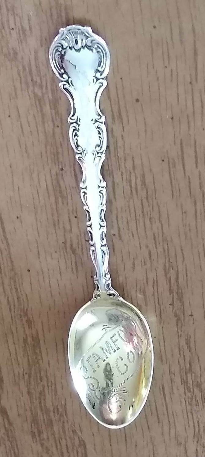 Stamford Conn Sterling Silver +9 gram Demitasse Spoon Souvenir Antique Collector