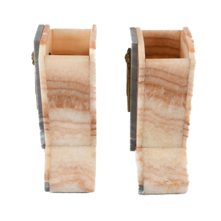 Matched Pair of Art Deco Garnitures