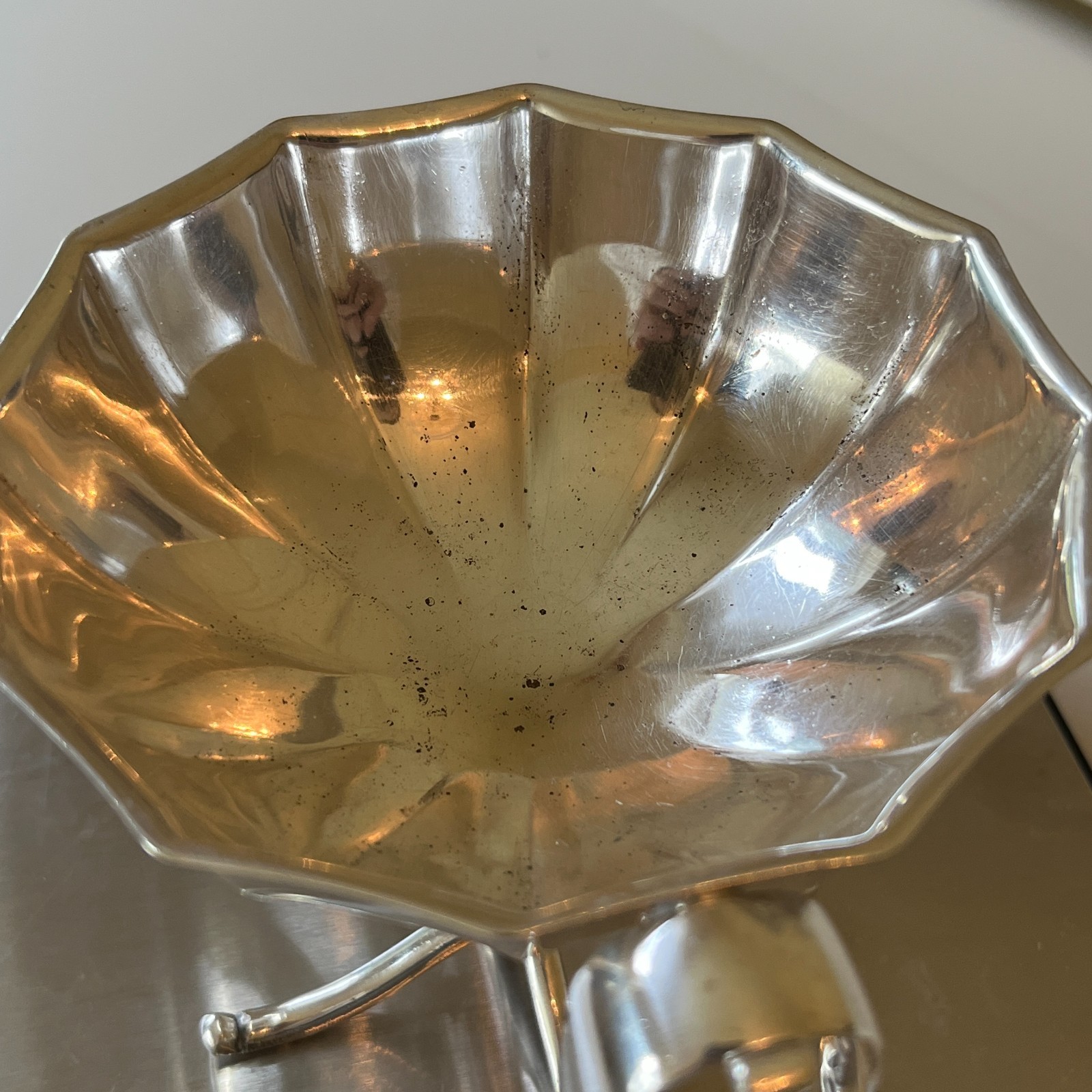 Antique Silver Plated Sugar Bowl / Bon Bon Dish & Tong Set c1912 Afternoon Tea