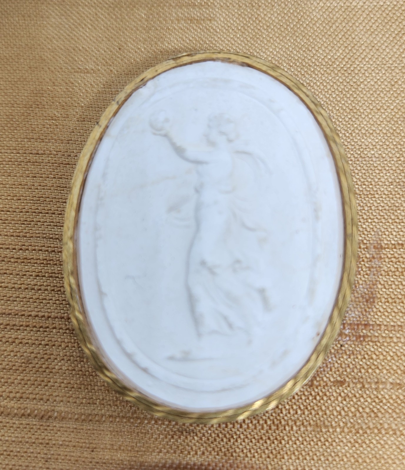 Antique Vintage Framed Grand Tour Plaster Intaglios Cameos Cameo Art Italy
