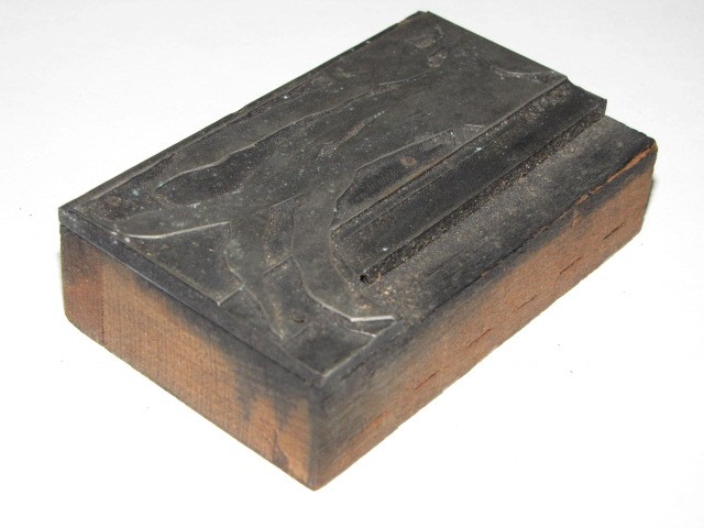 Antique ART DECO LILY Flower LILIES Letterpress Stamp PRINTERS BLOCK