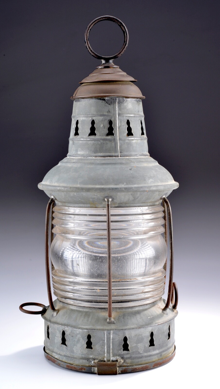 Maritime Ship Salvage Original MASTHEAD George B. Carpenter Kerosene Lamp
