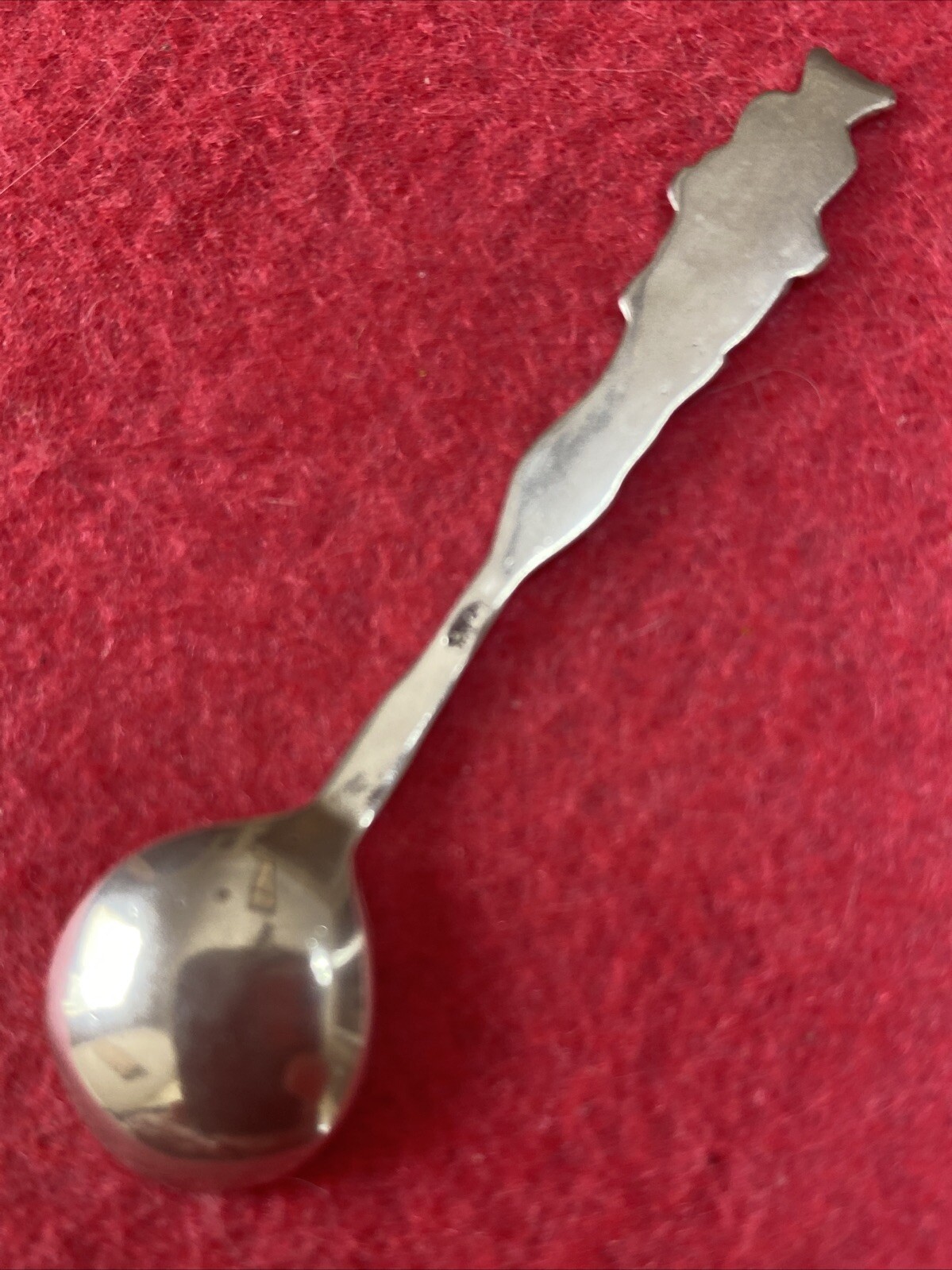 RARE! President Theodore Roosevelt Teddy Bear 2 3/8″ Sterling Silver Salt Spoon
