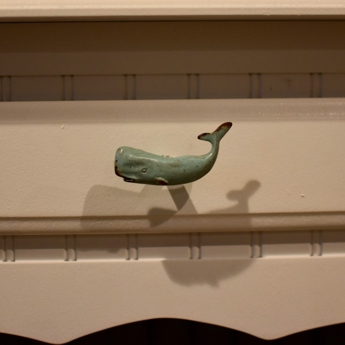 Blue Whale Pull Dresser Knob Kitchen Cabinet Hardware Coastal Beach Home Decor