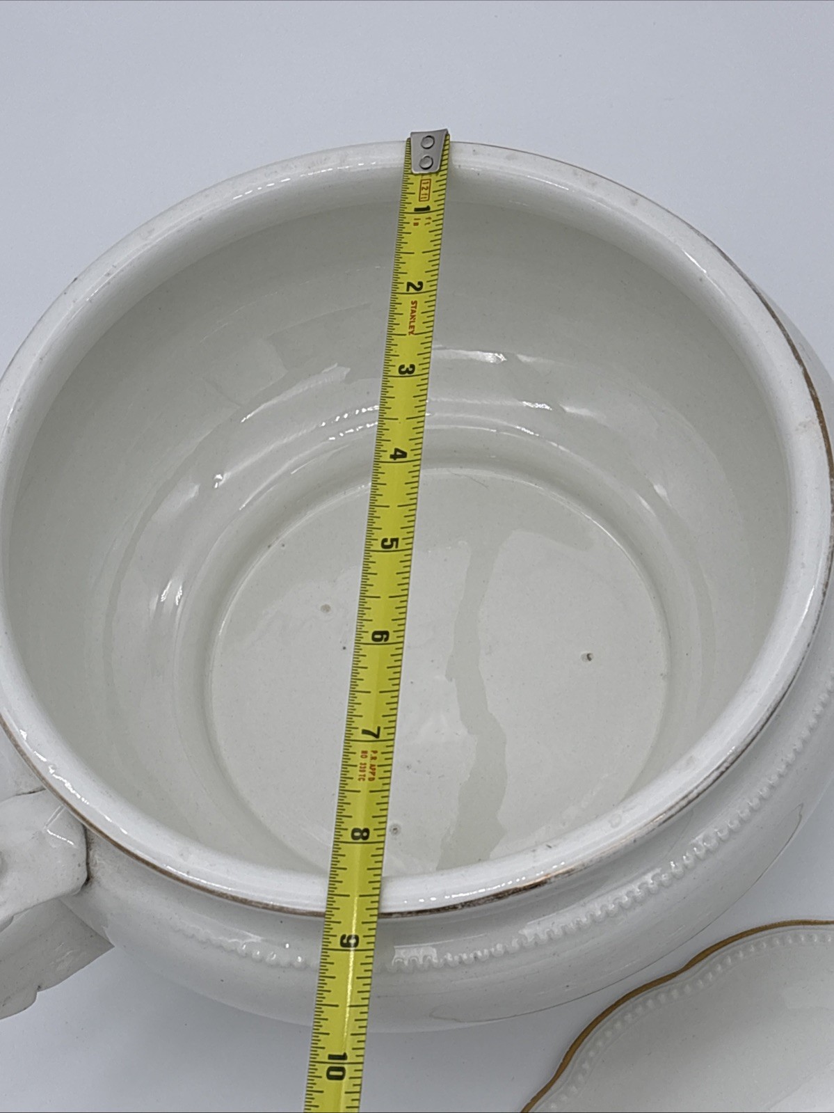 Antique E.P.P. Co East Palestine Pottery “Queen” Covered Ceramic Dish Circa 1890