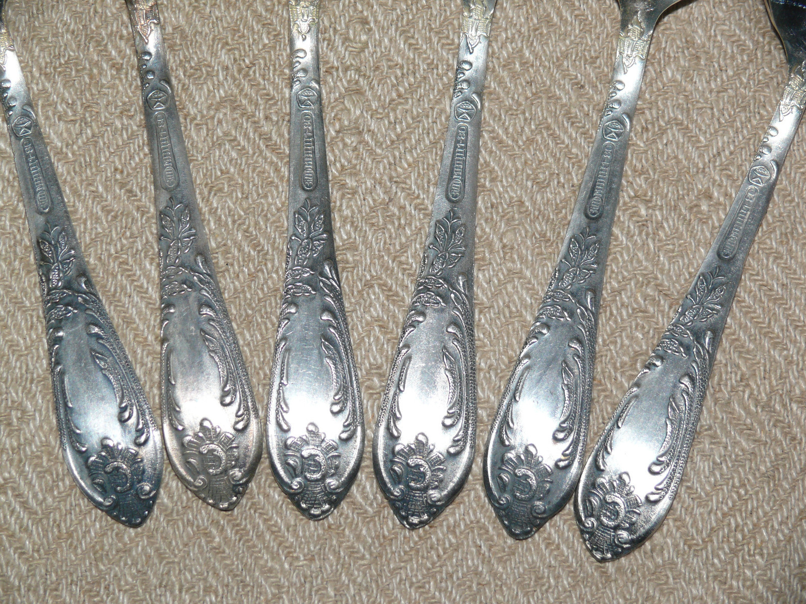 Uncirculated Tea Spoons. Powerful Silvering. Quality Mark. MNC USSR