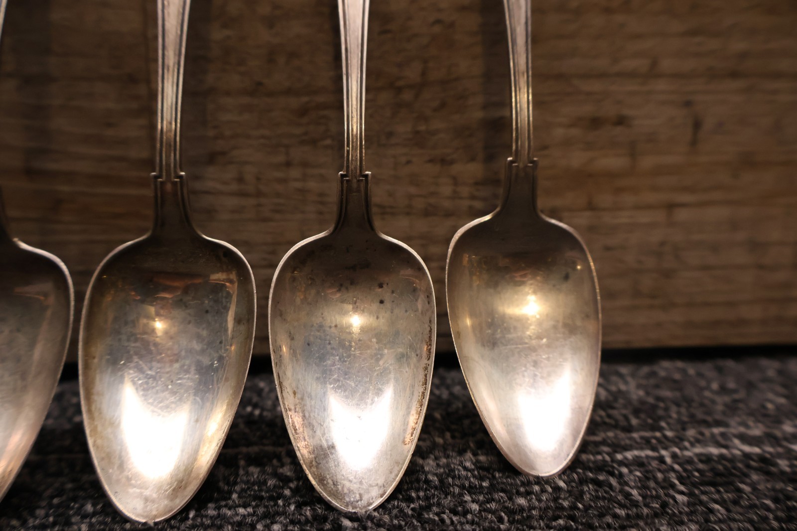 Gorham Etruscan Sterling lot of 6 spoons mono 1917 1918