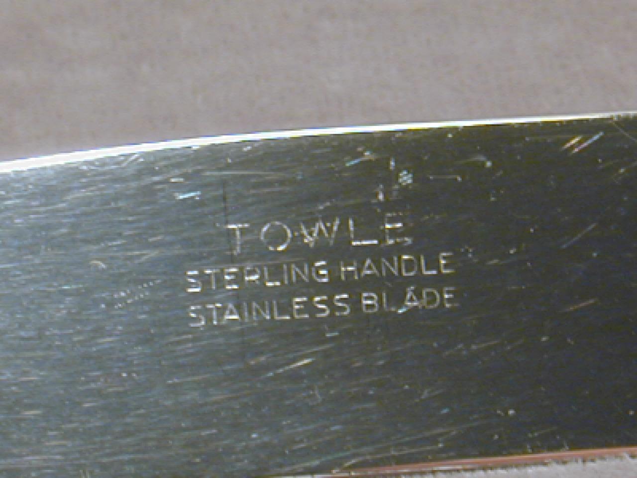 Towle Madeira Sterling Handle 9″ New French Hollow Handle Knife Silver1948 925
