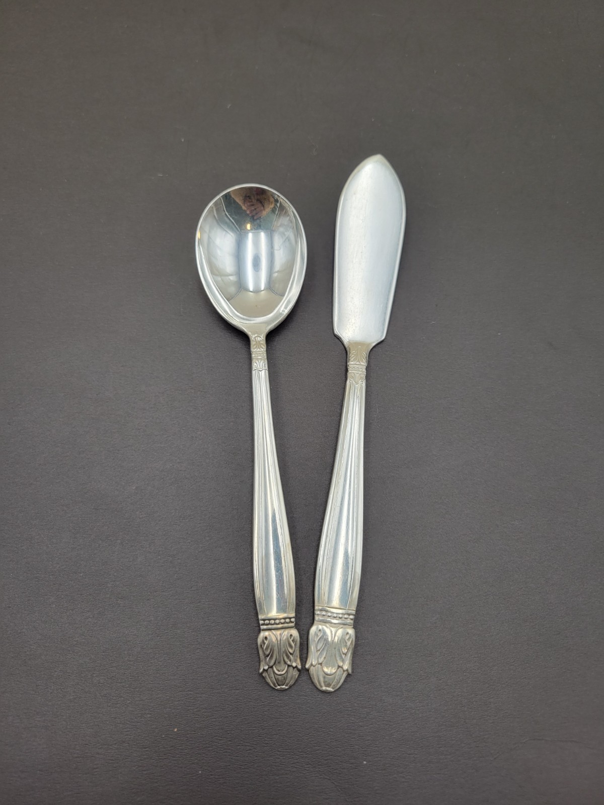 Service for 6 DANISH PRINCESS Silverplate Holmes & Edwards Flatware Set in Case