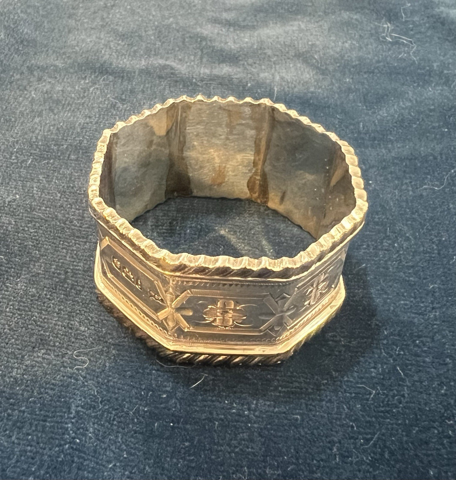 W&H Victorian Sterling Silver Napkin Rings Set of 4 1850-1899