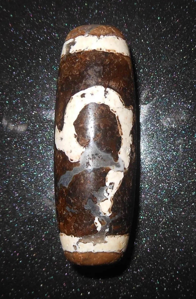 Yes US shipment – no. 74 Male Fertility Gzi Dzi Himalaya Tibet Bead Lucky Amulet