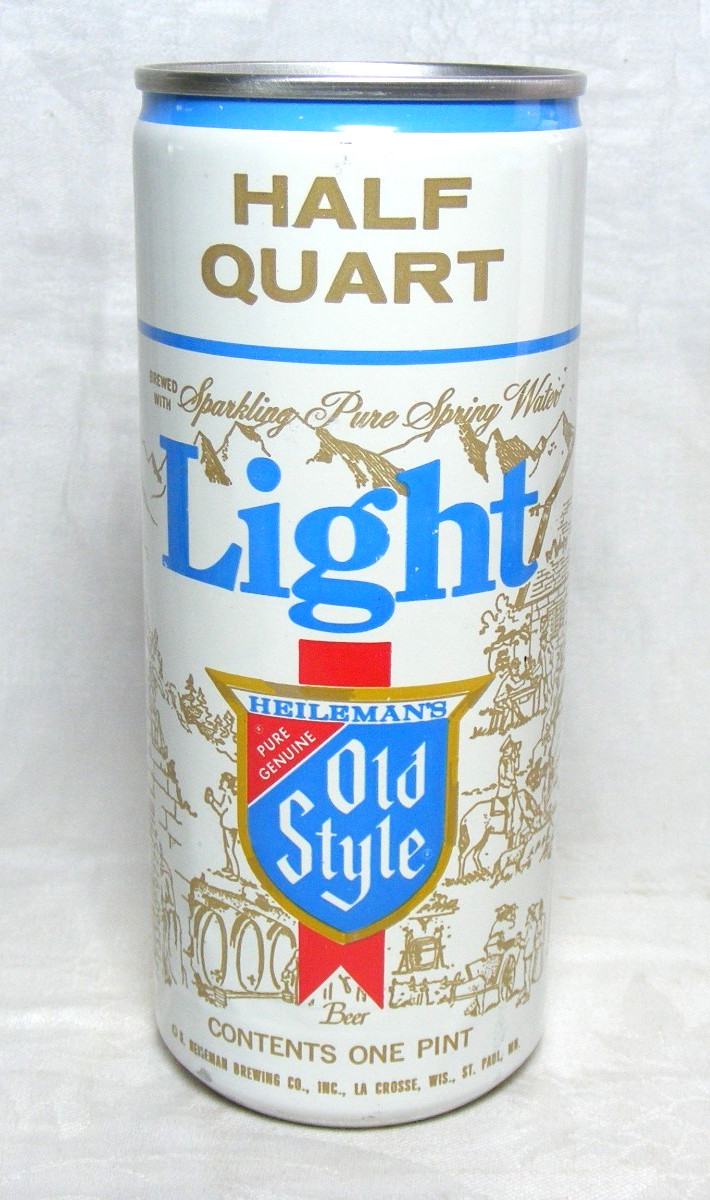 Vintage Heileman’s Old Style Light Beer Can G. Heileman BRG Co. Aluminum 16oz
