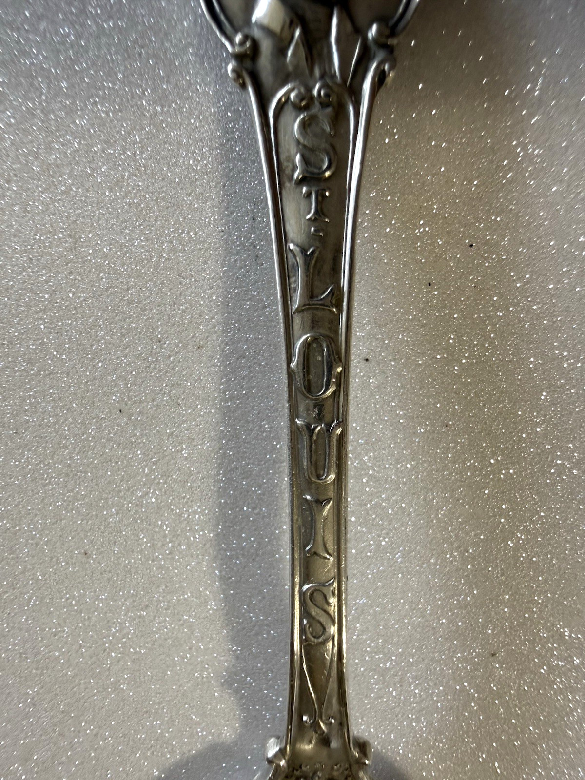 Sterling St. Louis Souvenir Spoon Festival Hall & Cascade 1904 Monogram Dent