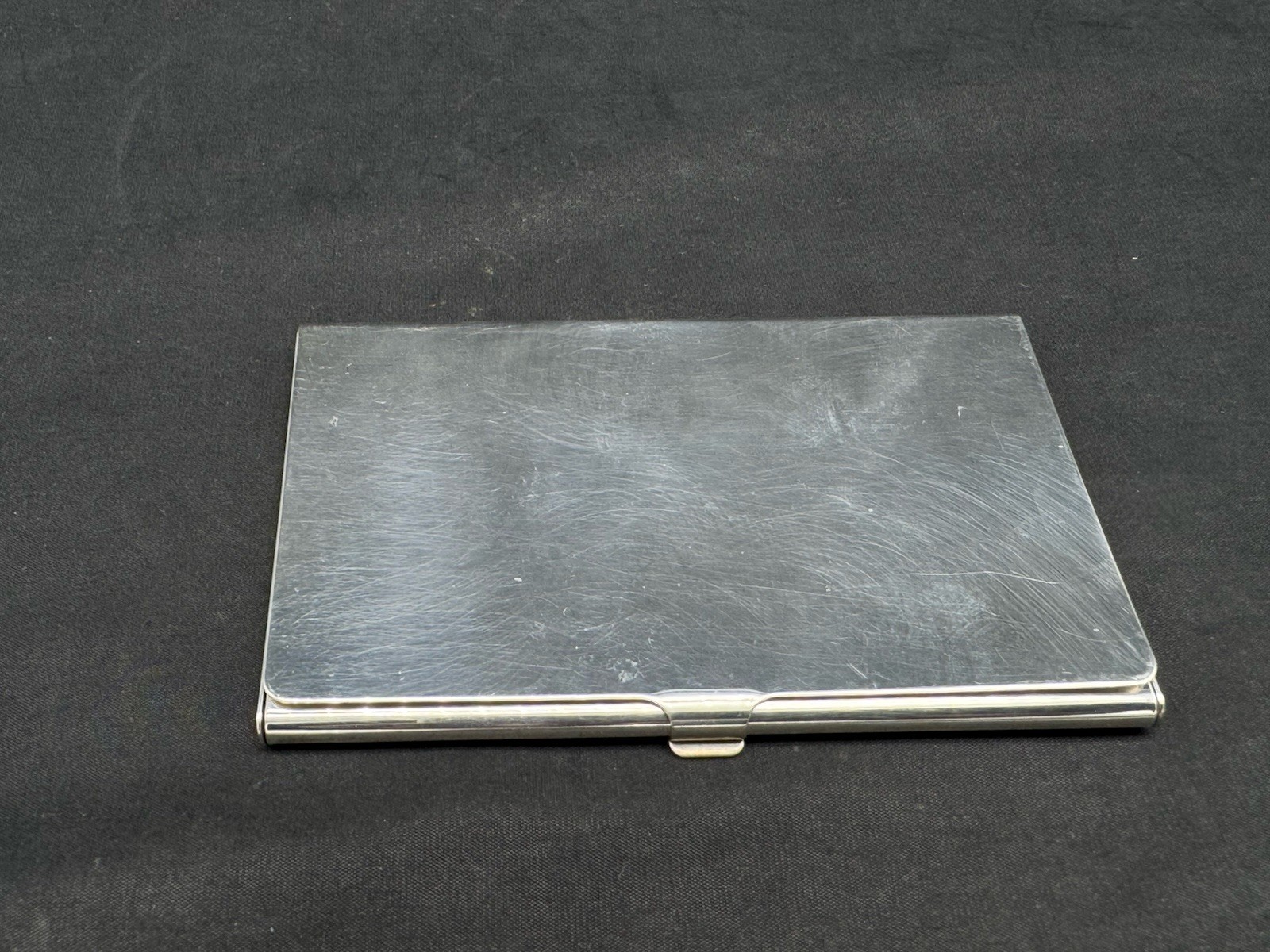 Valerio albarello sterling silver business card case, 64 grams