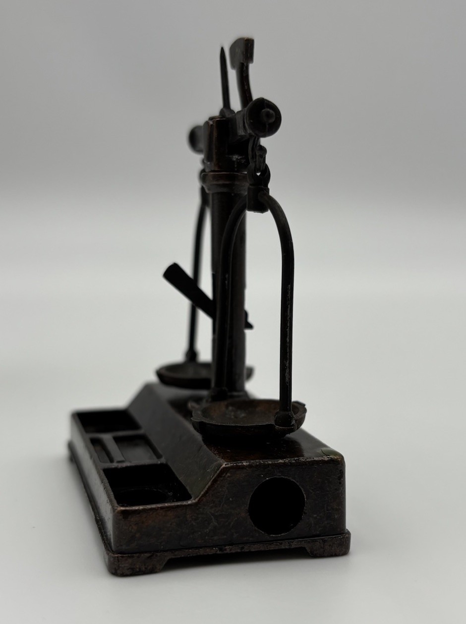 Vtg Miniature Balance Scale w Weights Original Box Joske’s San Antonio TX NOS