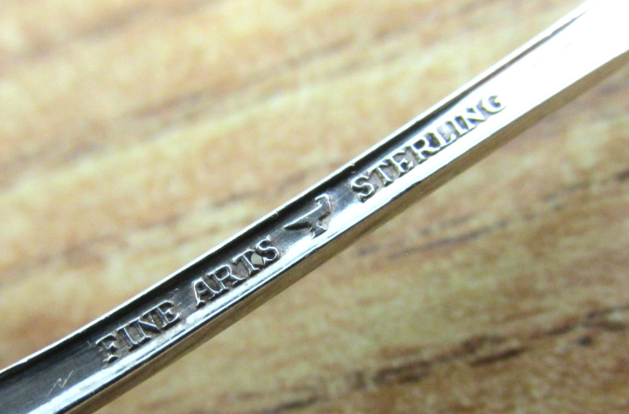 FINE ARTS STERLING SILVER DEMITASSE SPOON – TRANQUILLITY – 4 3/16″ LENGTH – 10g
