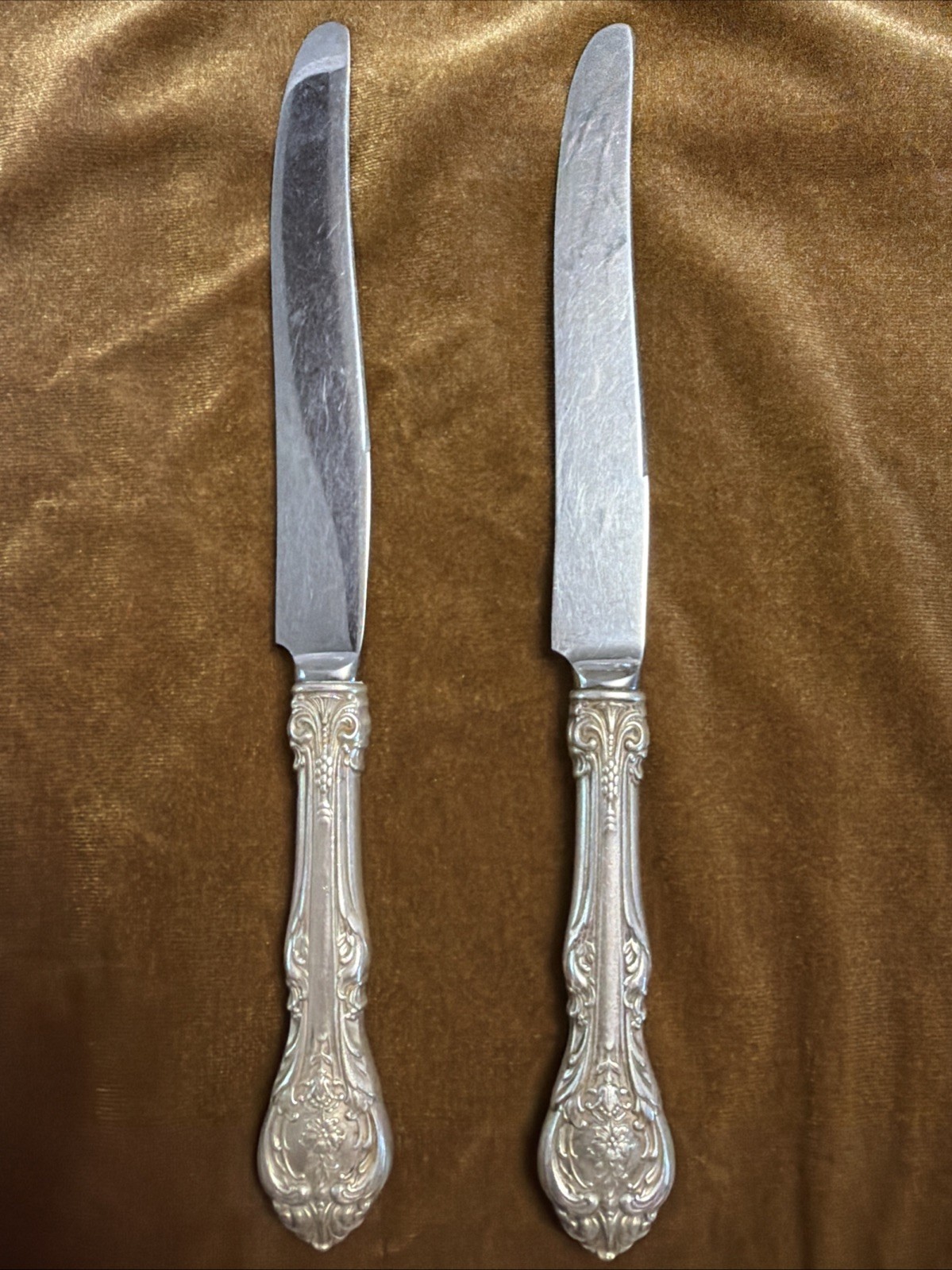 Gorham KING EDWARD Sterling Handle Place Knife 9” No Monogram
