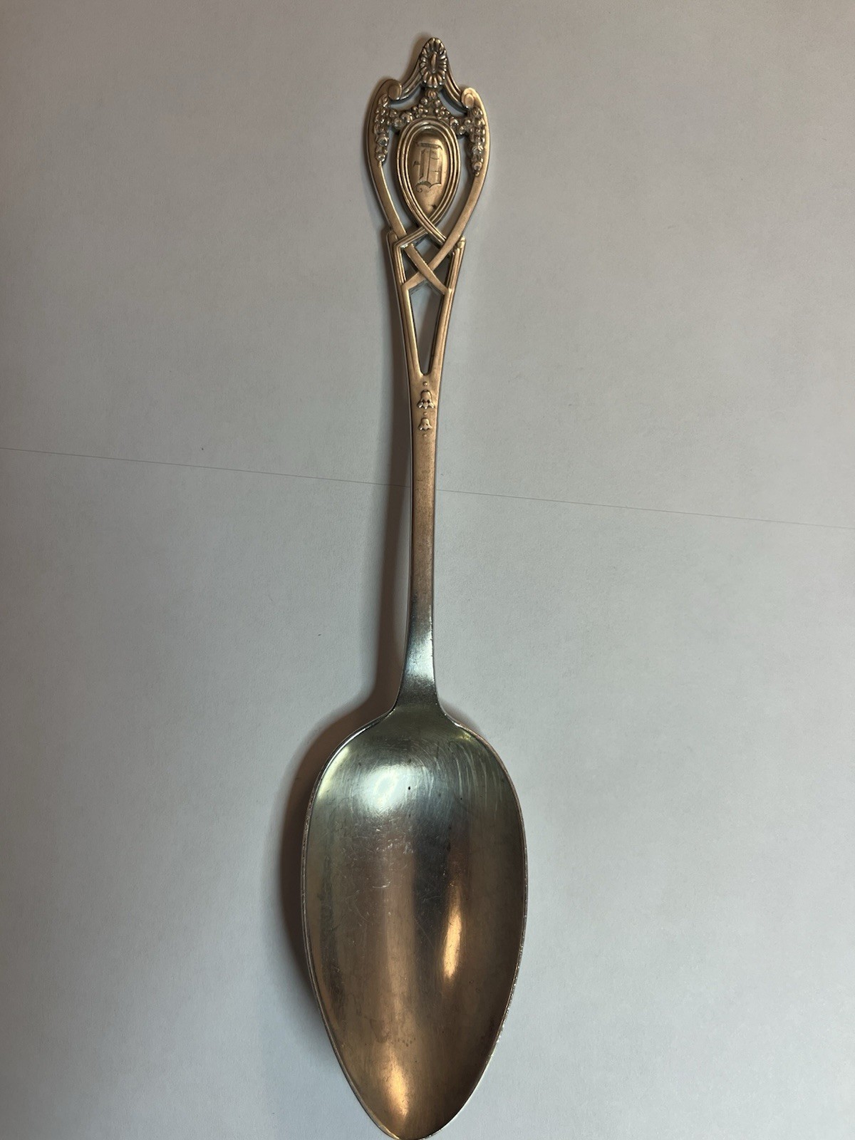 Antique Sterling Silver Monticello 1908 Rogers Lunt Bowlen Serving Spoon w/Mono