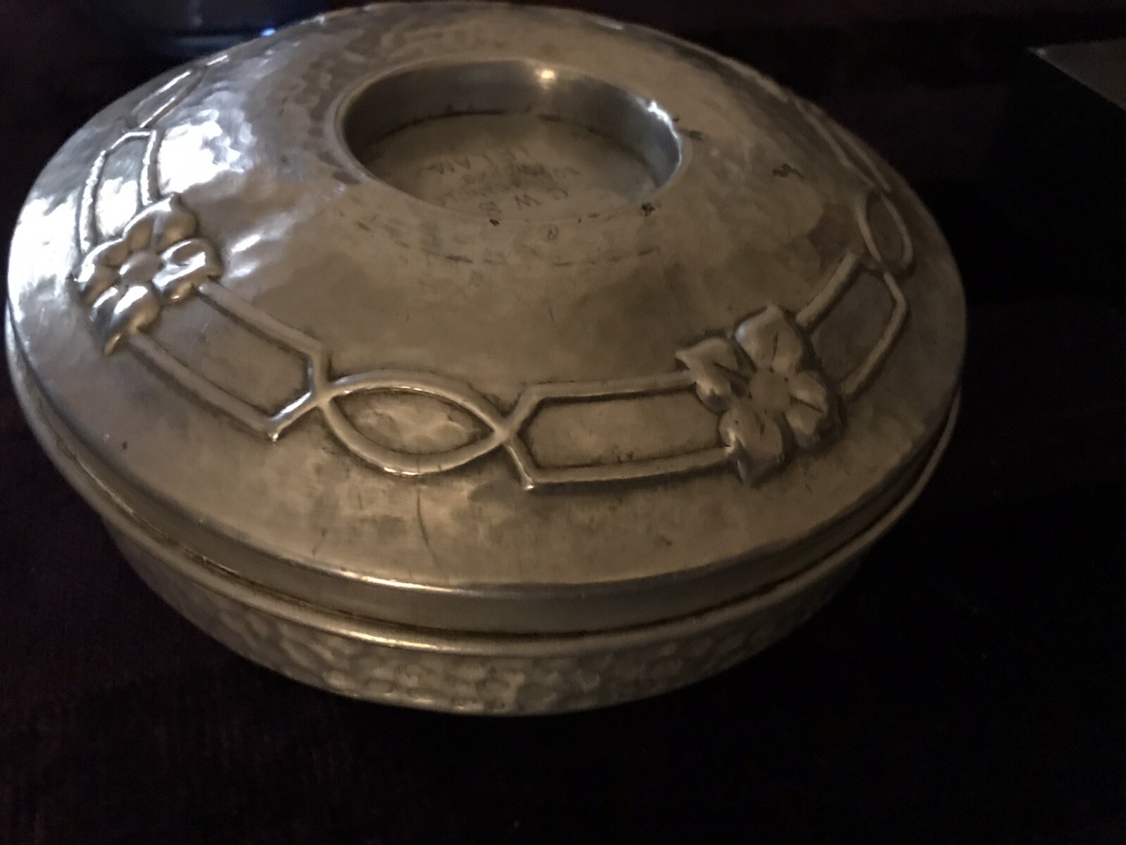 Antique CWS Aluminium tin After Archibold Knox Irlam Soap and Wax Factory