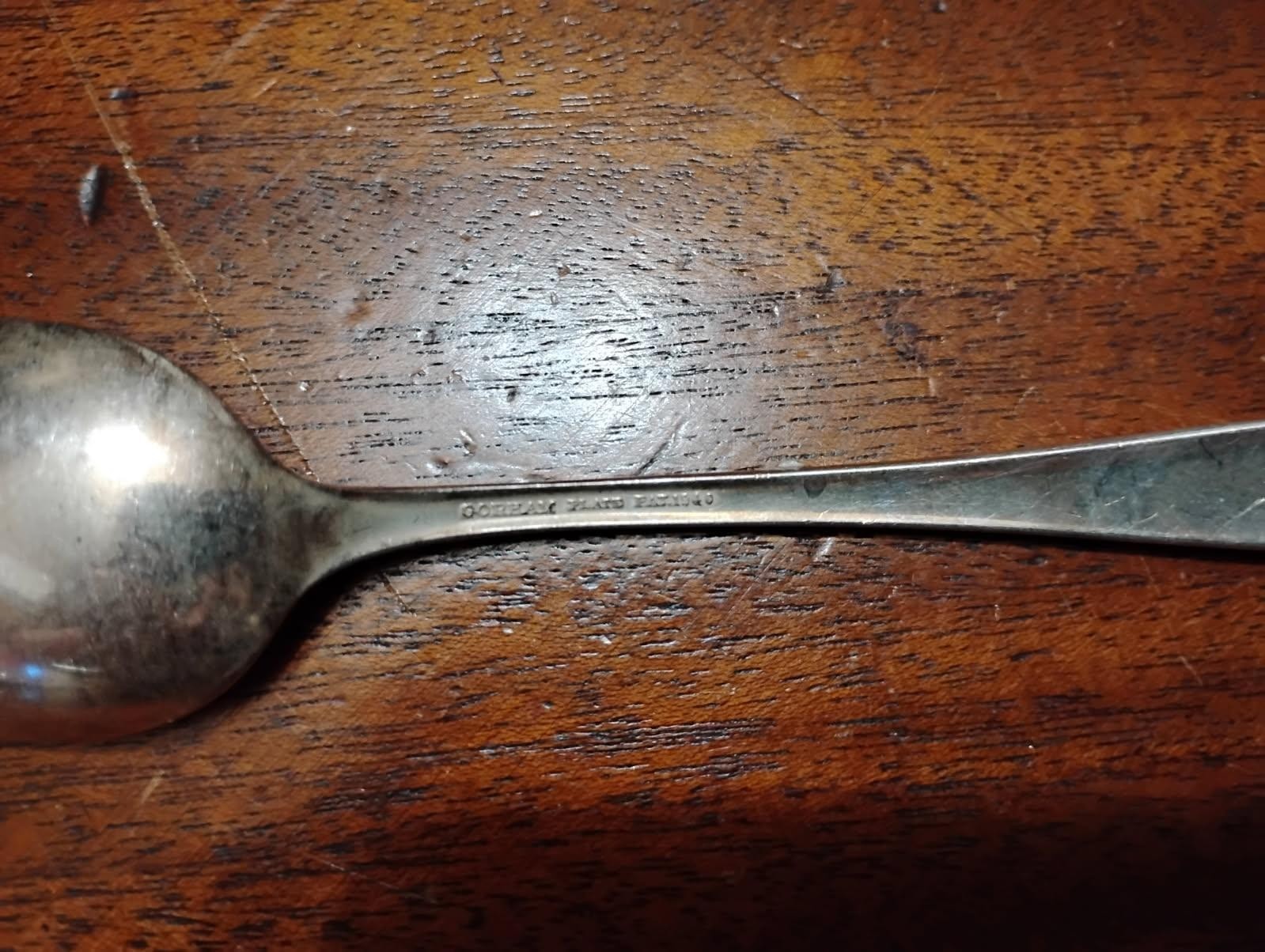 lot of 7 gorham plate spoon pat 1940 silver plated tableware utensils silverware