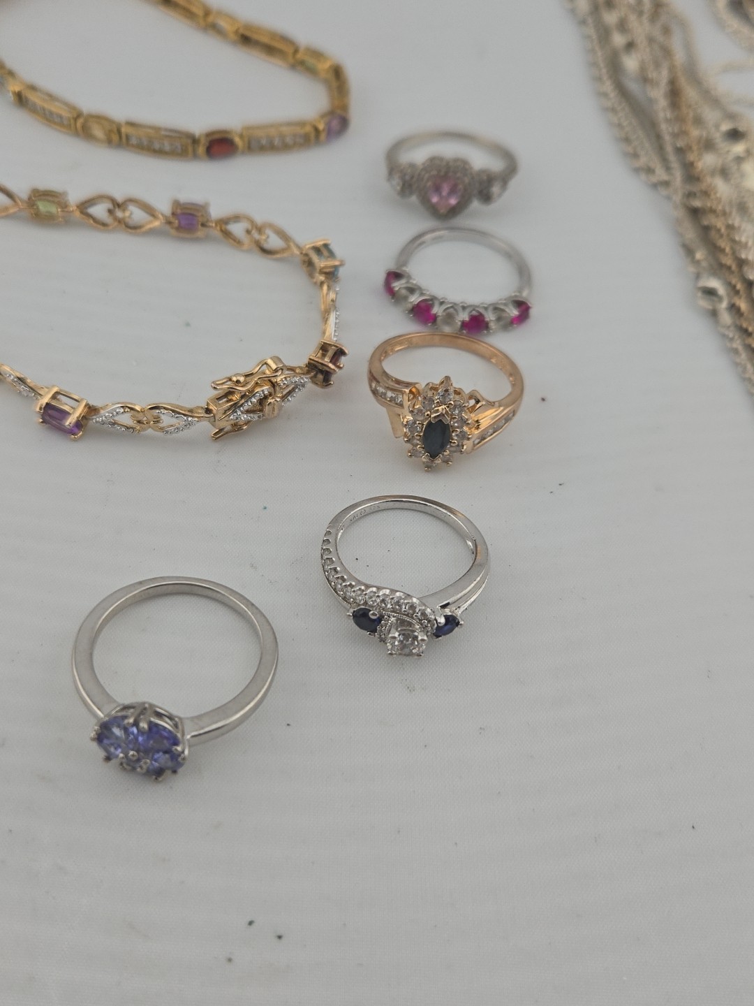 Sterling Silver JEWELRY LOT RINGS,BRACELETS,NECKLACE! SCRAP OR WEAR!