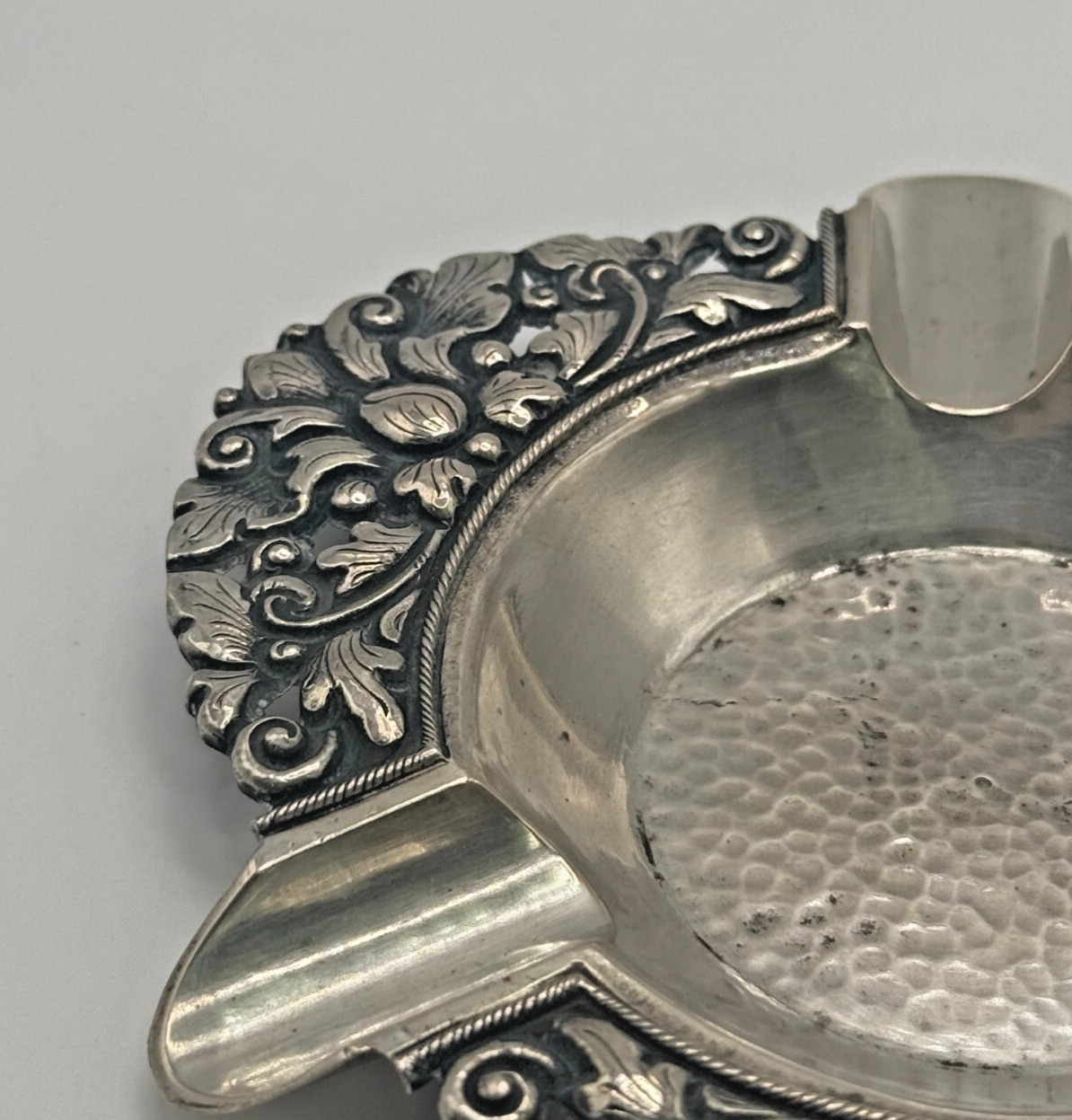 Ornate Vintage Indonesian 800 Silver Ashtray – PWR Yoga Handcrafted Floral
