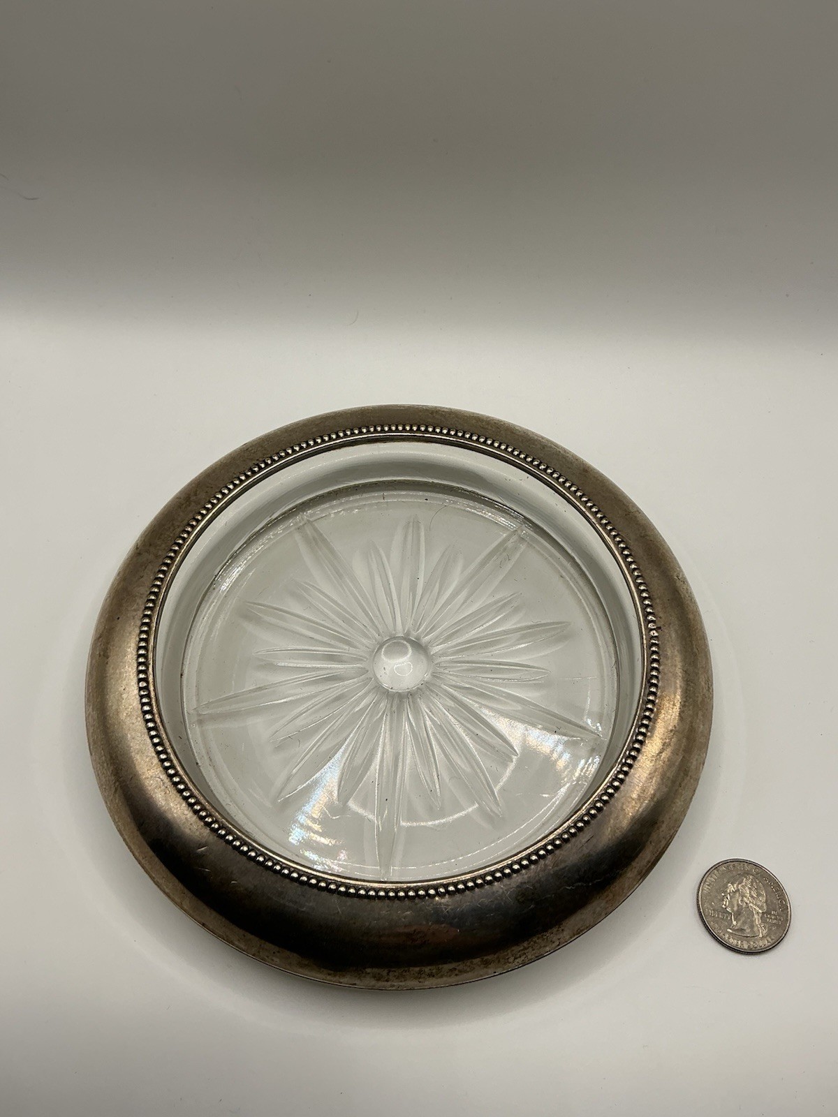 Sterling Silver Frank M Whiting 06 Wine Bottle Coaster