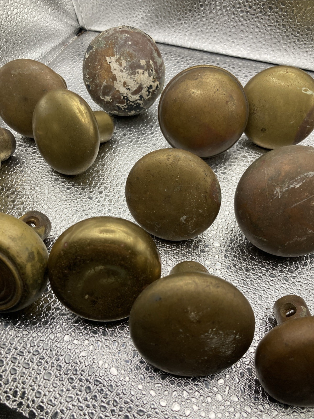 VINTAGE DOOR KNOBS – BRASS AND METAL ORNATE AND PLAIN