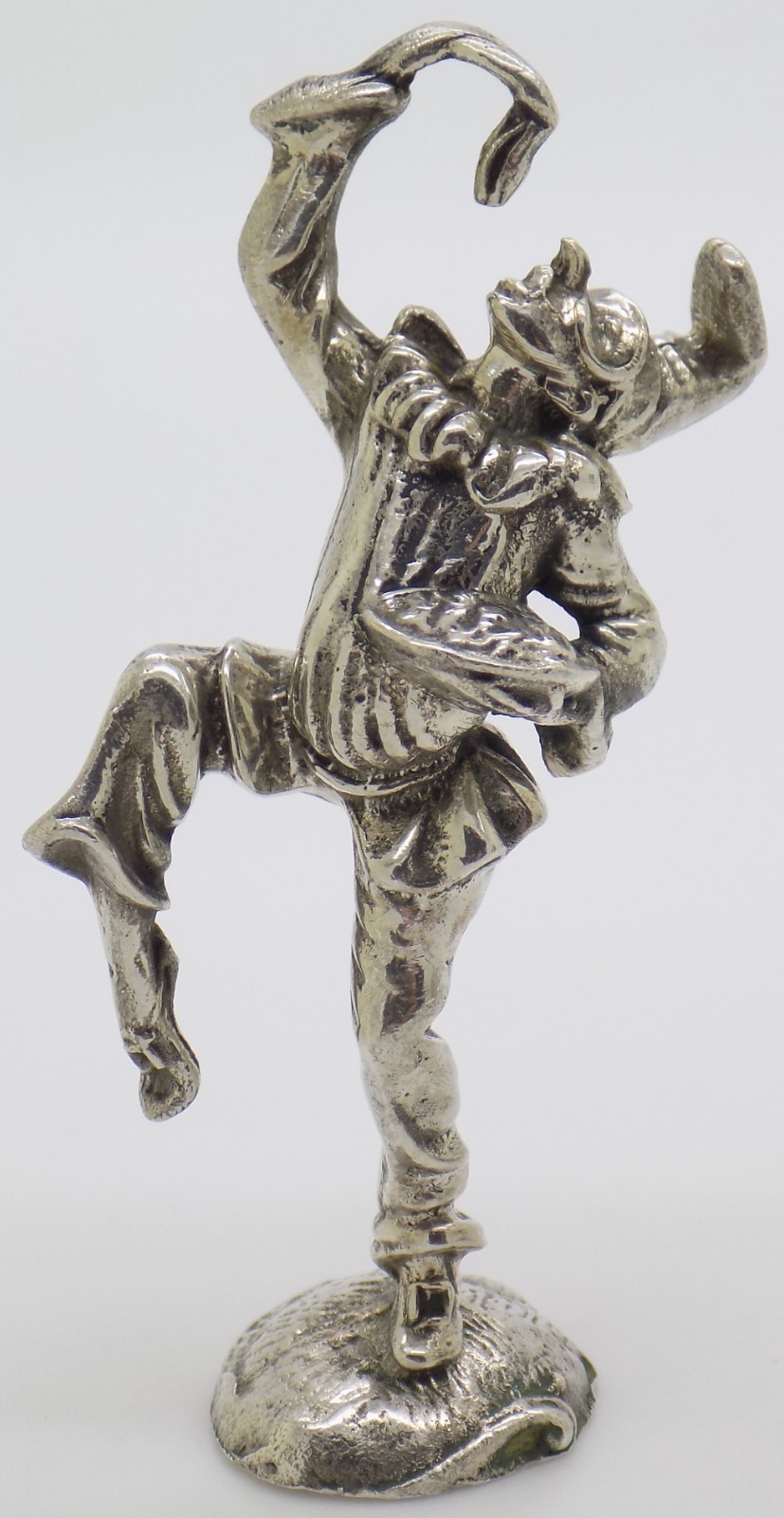 Vintage Italian Handmade Genuine Sterling Silver Pulcinella “Commedia dell’Arte”